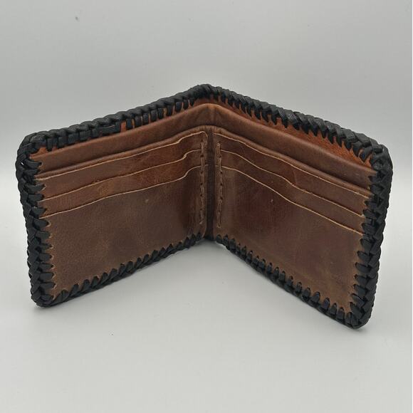 Oaxaca Handmade Real Leather & Crocodile Skin Bifold Wallet - Picture 5 of 7